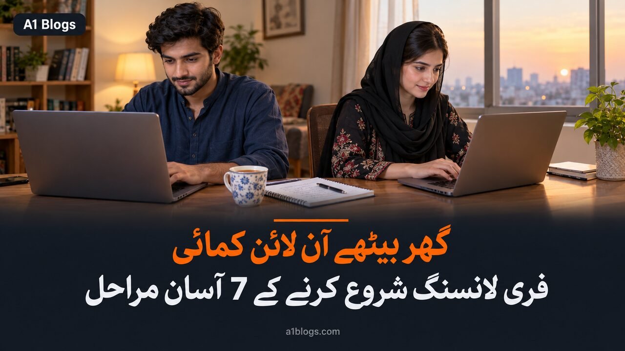 فری لانسنگ، لیپ ٹاپ پر گھر سے کام کرتے پاکستانی نوجوان