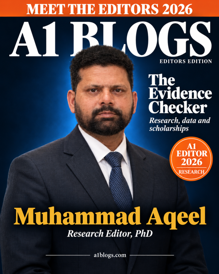 Muhammad Aqeel, Research editor at A1 Blogs