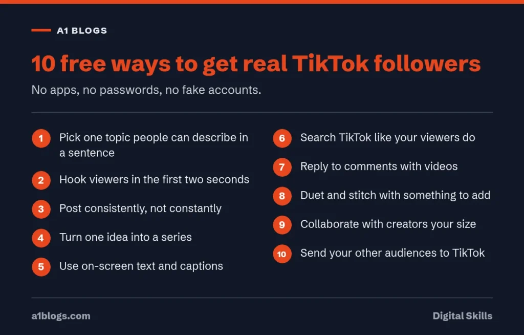 Free TikTok followers: 10 free ways to get real followers on TikTok