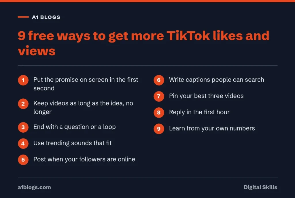 Free TikTok likes: 9 free ways to get more TikTok likes and views