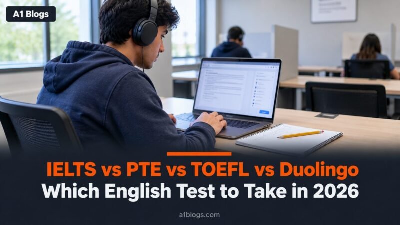 IELTS vs PTE vs TOEFL vs Duolingo: which English test to take in 2026