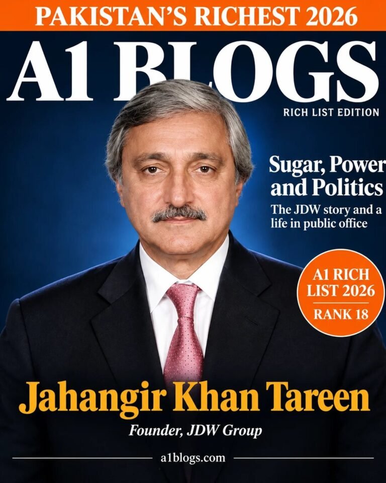 Jahangir Khan Tareen – A1 Blogs Rich List