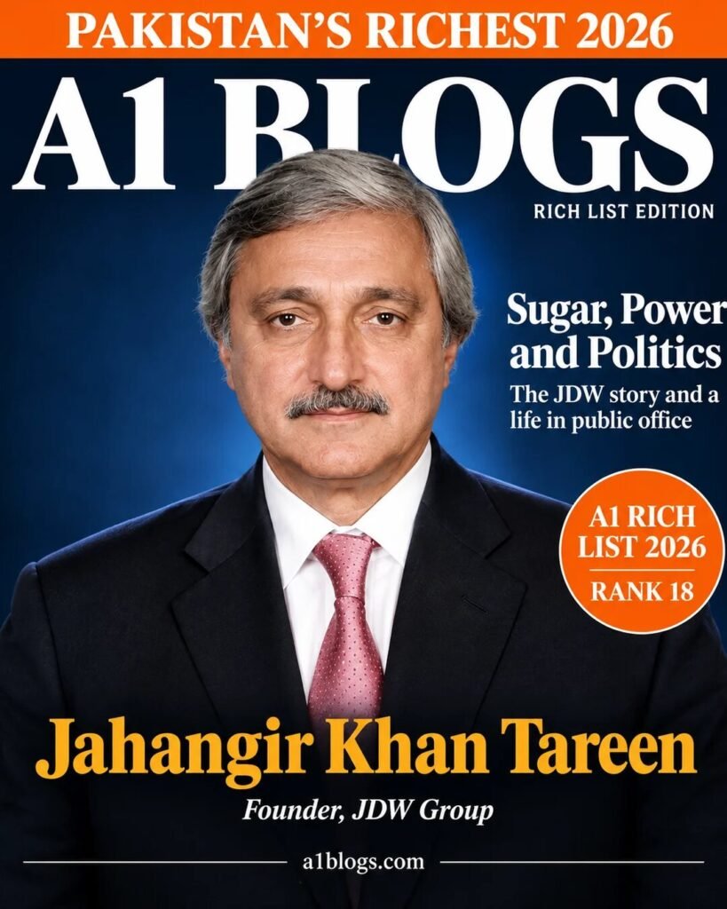 Jahangir Khan Tareen – A1 Blogs Rich List
