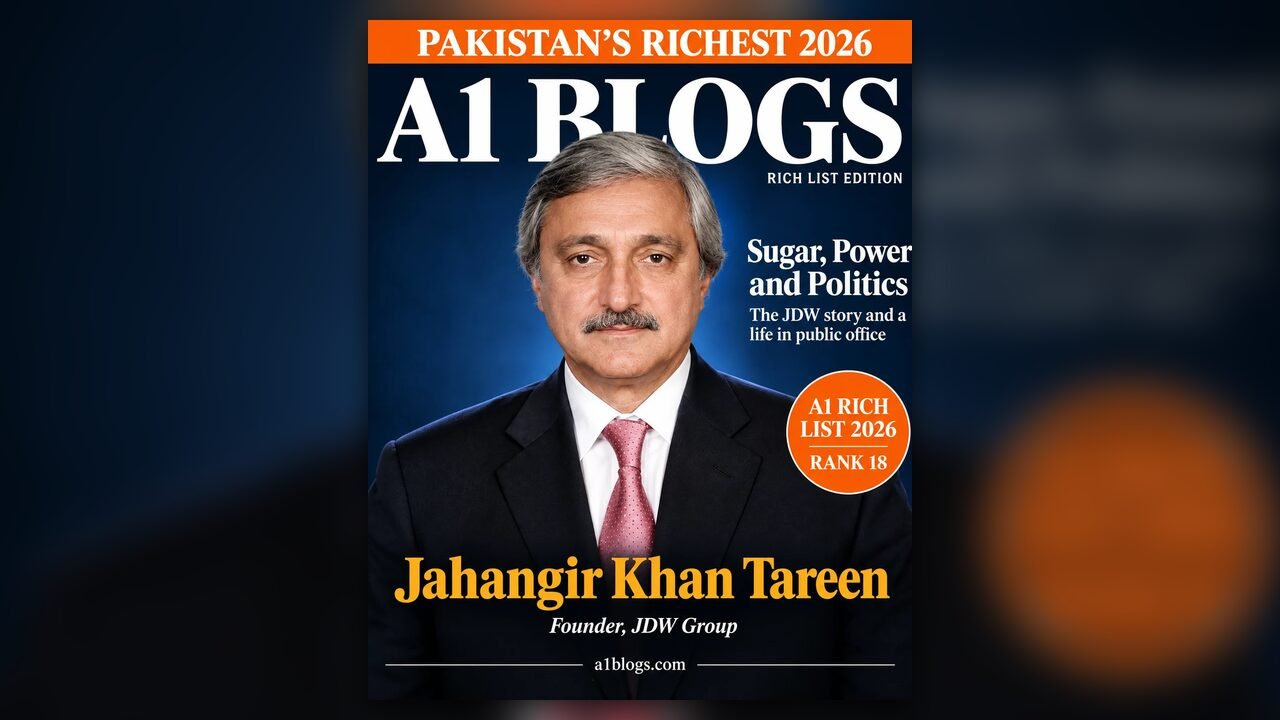 Jahangir Khan Tareen net worth 2026 – A1 Blogs Rich List