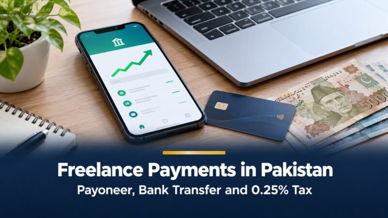 Freelance payments in Pakistan: Payoneer, bank transfer and 0.25% tax