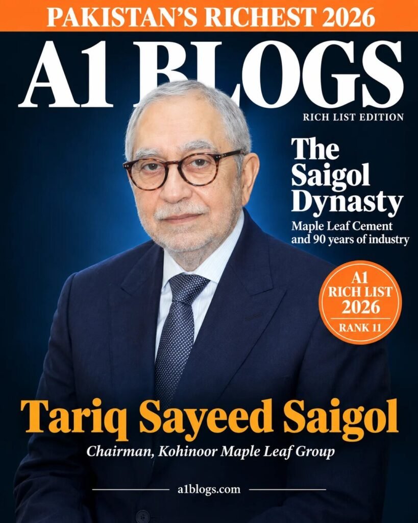 Tariq Sayeed Saigol – A1 Blogs Rich List